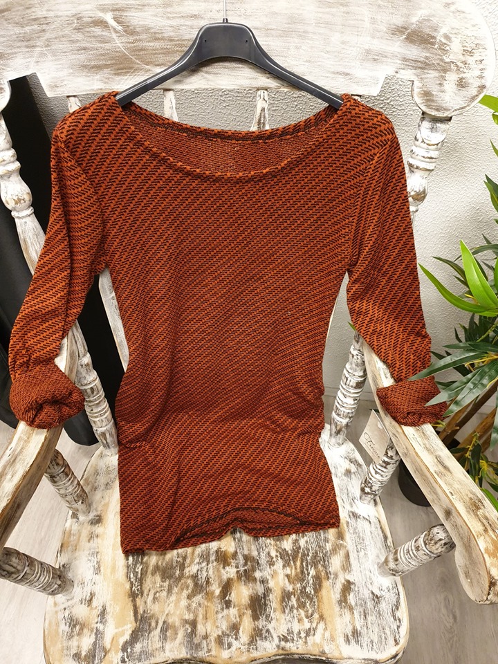 Tuniek / Jurk patroon roestbruin code 611