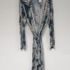 Vest kimono blauw wit code 1258 - Afbeelding 2
