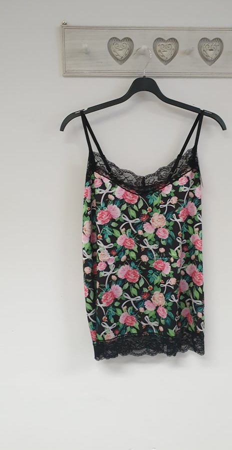 Hemd bloem zwart code 1571