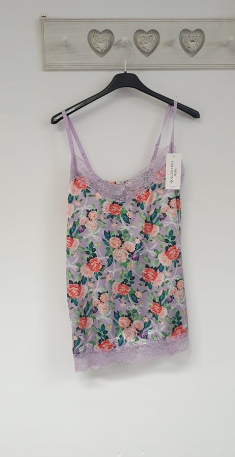 Hemd bloem paars code 1572