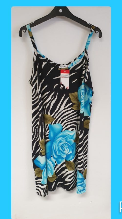 Magna c 27  print panter roos blauw
