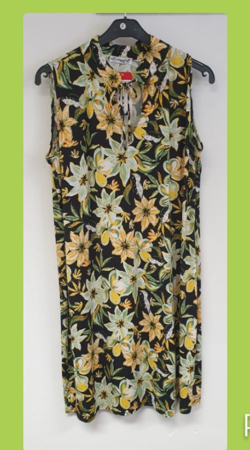 Magna jurk c 2124 gele lelie