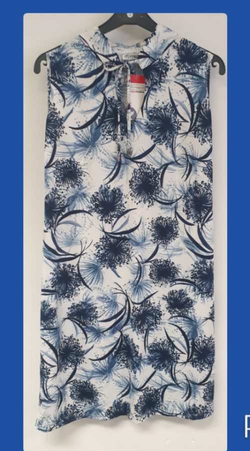 Magna jurk c 2124 paardebloem blauw