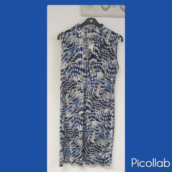 Magna jurk c 2124 blauw patroon
