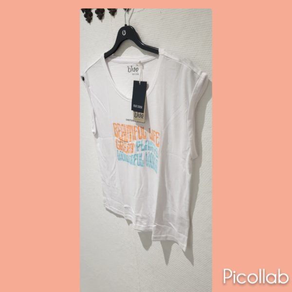 Blue seven t shirt 105726 kleur 001 wit