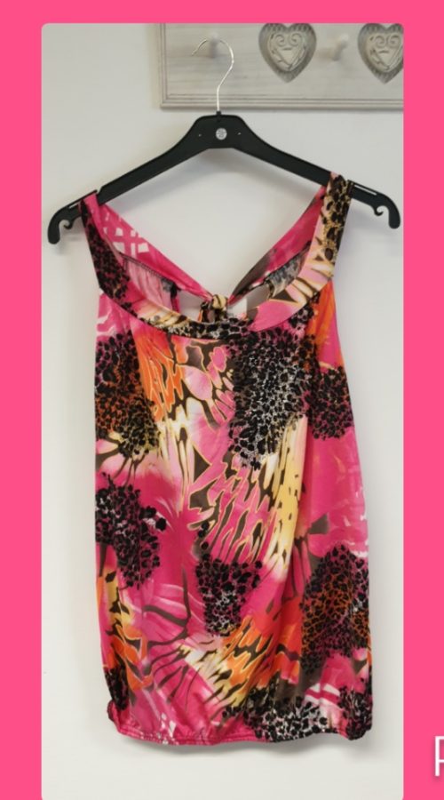 Magna haltertop a 8006  panter pink