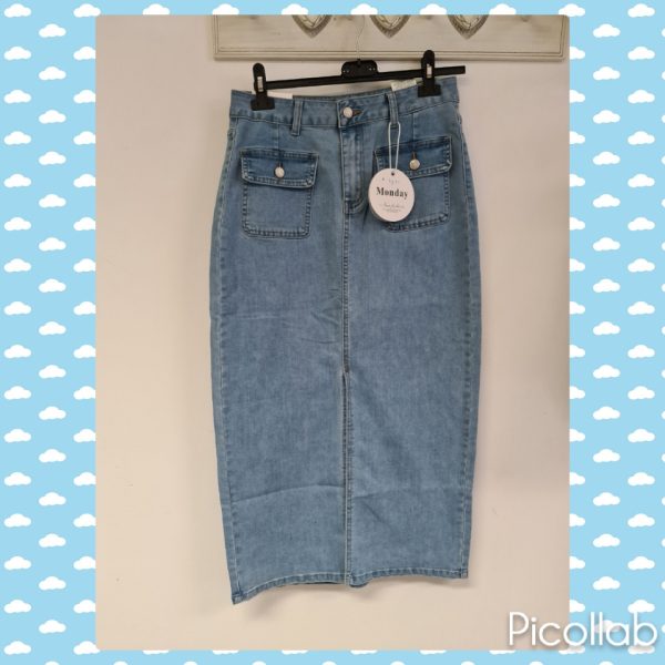 Monday rok stretch spijkerstof lwp-346