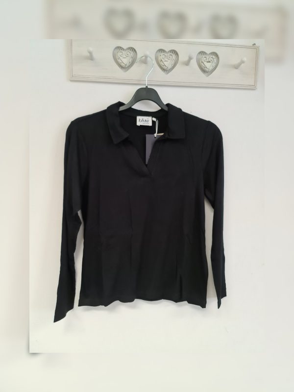 Blue seven 203522 999 t shirt met polokraag